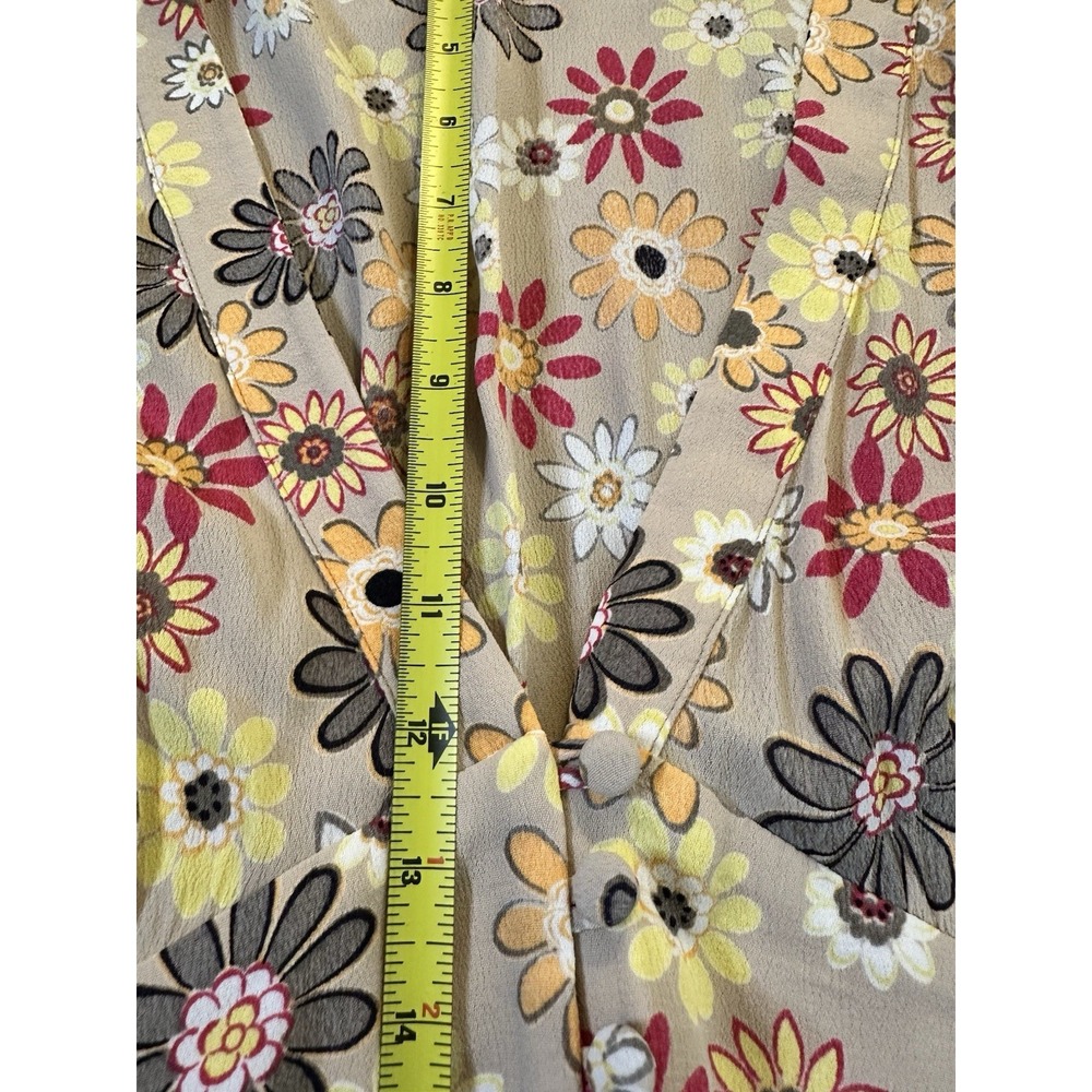 Monte Floral Maxi Dress Floral Full Button Sz L Boho Cottage Core $125 new - Picture 8 of 11